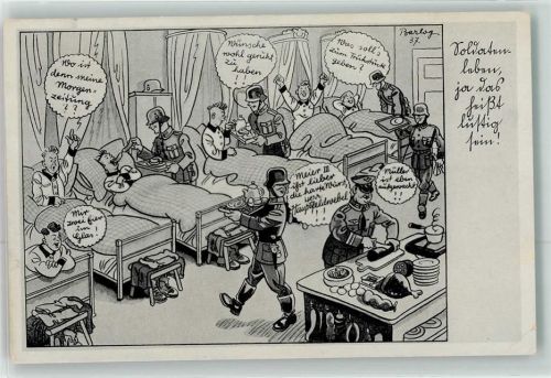 WK II Humor Soldaten Lazarett Driesen Verlag D8700 Feldpost