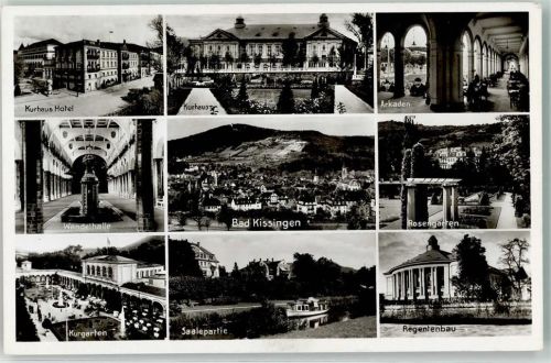 Bad Kissingen Kurhaus Hotel Wandelhalle Rosengarten Regentenbau