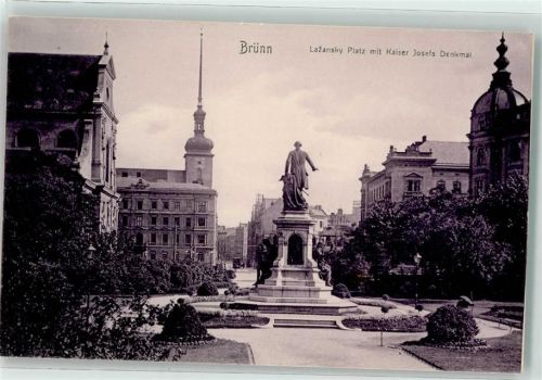 Brno Lazansky Platz Kaiser Fosef Denkmal