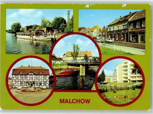 Malchow Dampferanlegestelle Lange Straße Rathaus Drehbrücke Auto