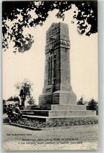 Colmar Monument eleve par la Ville Guerre 1914-1918