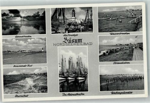 Büsum Hafen Wattenpolonaise Sturmflut Strandpromenade