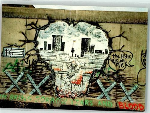 Kreuzberg Graffity auf der Berliner Mauer im Bereich Kochstraße