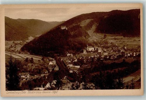 Leutenberg 1919 Blick v. Götz-Grasse-Idyll