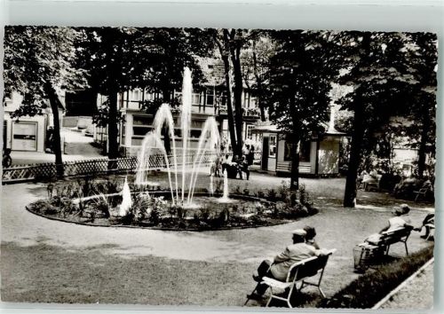 Altenau Leuchtfontäne am Markt