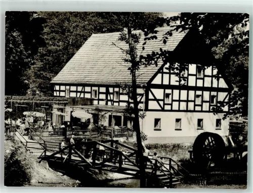 Schlaubetal 1972 HO-Gasthaus Bremsdorfer Mühle