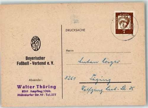 Ampfing Spielauftrag Bayerischer Fußball Verband Walter Thüring