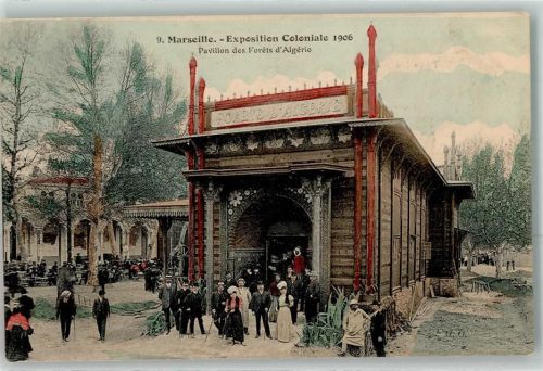 Marseille 1906 Exposition Coloniale Pavillon des Forets d`Algerie