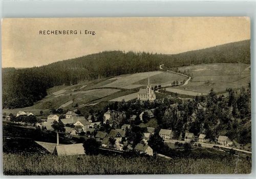 Rechenberg-Bienenmühle mit Kirche und Burgruine