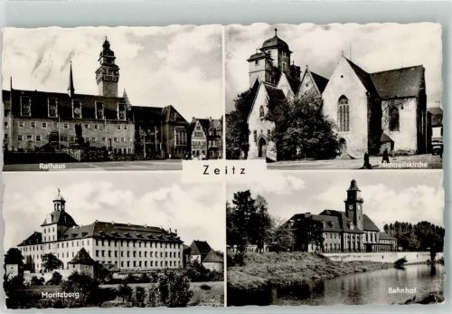 Zeitz Rathaus Moritzburg Bahnhof Michaeliskirche