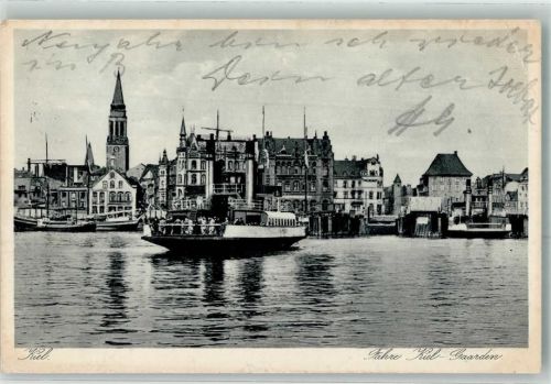 Gaarden 1930 Fähre von Kiel nach Gaarden