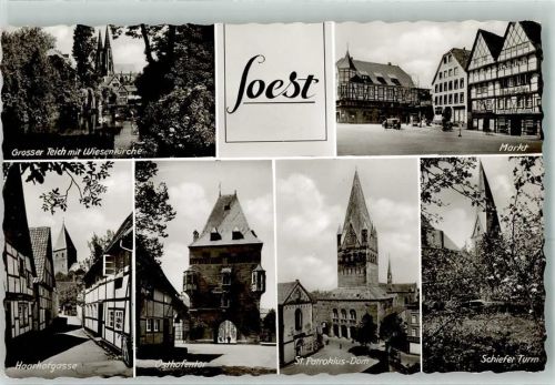 Soest Grosser teich Wiesenkirche Marktplatz Haarhofgasse Osthofentor St.Patroklus-Dom Schiefer Turm