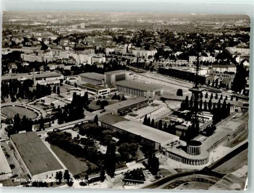 Westend 1961 Fliegeraufnahme Messegelände am Funkturm