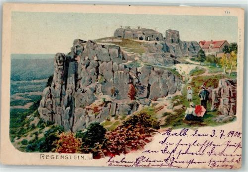Blankenburg 1900 Burgruine Regenstein