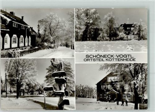 Kottenheide Ortsteil von Schöneck im Schnee