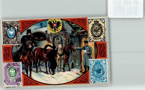 Schleithners Beatrice Liquor Kutsche Wappen Briefmarken