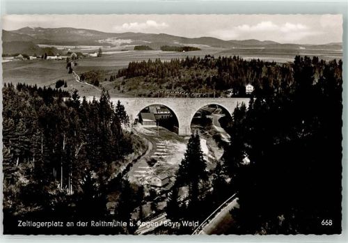 Regen Zeltlagerplatz an der Raithmühle Regenbrücke