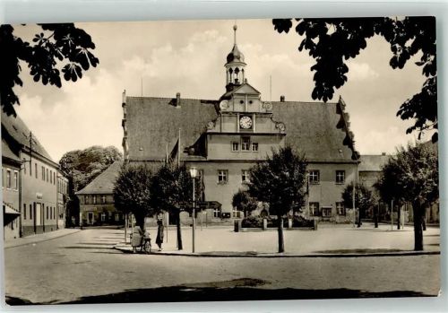 Belgern Marktplatz mit Rathaus