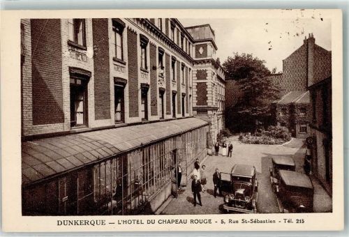 59240 Dunkerque - Hotel du Chapeau Rouge 5 Rue St. Sebastien Auto Mann Frau