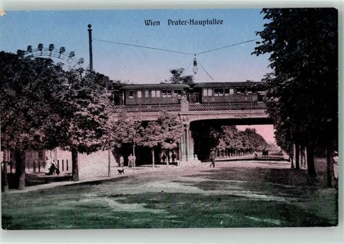 Wien Prater Hauptallee Eisenbahn Riesenrad