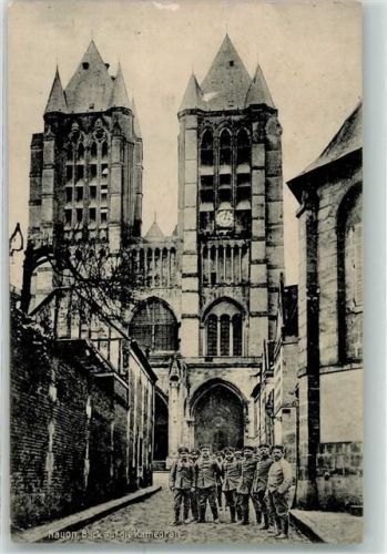 Noyon 1915 Kathedrale Notre Dame Uniform