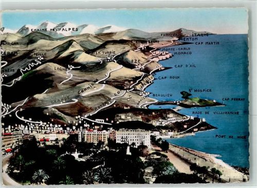 Nice Vogelschau Excursions ver`s Italie et la chaine des Alpes