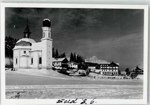 Seefeld Ort handschriftlich Winter Kirche