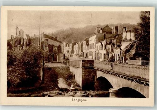 Longuyon Brücke Mann