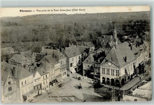 Peronne 1914 Vue prise de la Tour Saint Jean