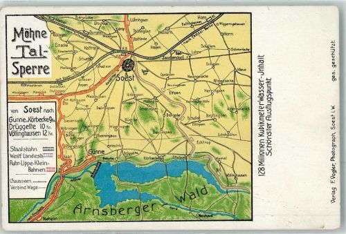 Soest Landkarte Möhnetalsperre