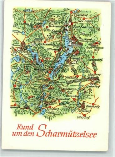Pieskow Scharmützelsee Landkarte