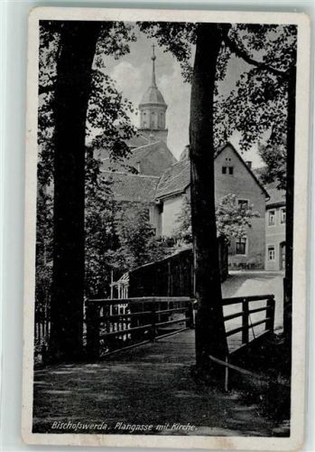 Bischofswerda Plangasse mit Kirche