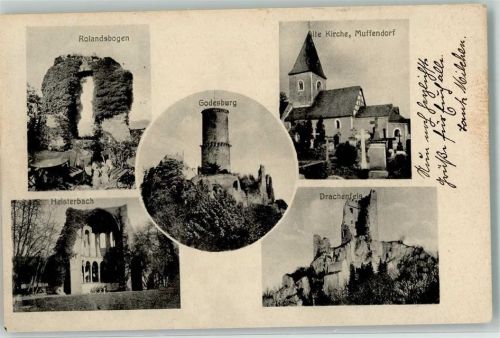 Bad Godesberg Rolandsbogen Godesburg Alte Kirche Muffendorf Heisterbach Drachenfels