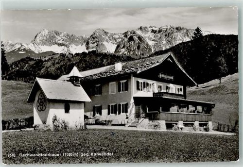 Garmisch-Partenkirchen Gasthaus Geschwandtnerbauer Karwendel Hüttenstempel