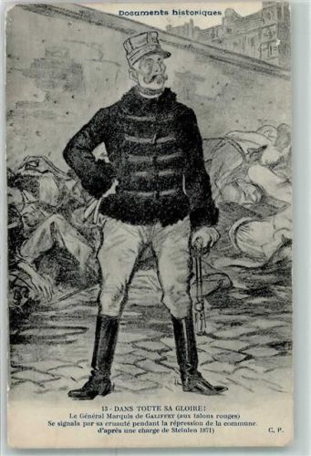 1871 le General Marquis de Galieffet sign. Steinlen