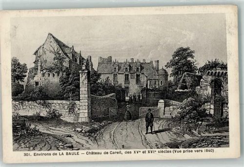 La Baule-Escoublac 1840 Chateau de Careil Environs de la Baule