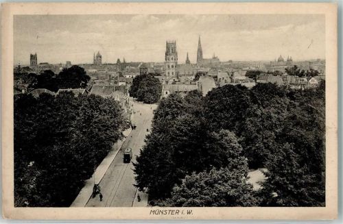 Münster 1917 Straßenbahn