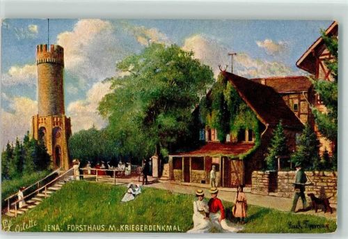 Jena Tuck`s Oilette Jena Saxe Weimar Kriegerdenkmal