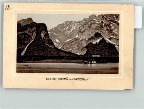 Schönau Wallfahrtskirche St. Bartholomä mit Watzmann Keine AK