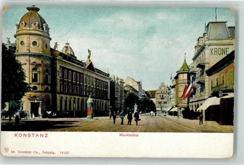 Konstanz Marktstätte Litfaßsäule