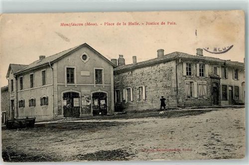 Montfaucon-d'Argonne 1907 Place de la Halle Justice de Paix