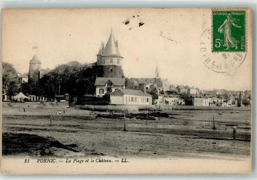 Pornic 1921 das Schloss