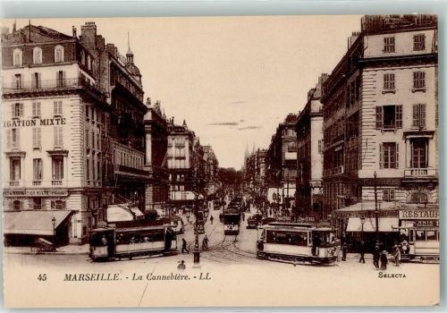 Marseille la Cannebiere Straßenbahn