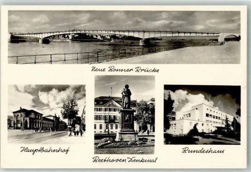 Bonn Neue Brücke Hauptbahnhof Beethoven Denkmal Bundeshaus