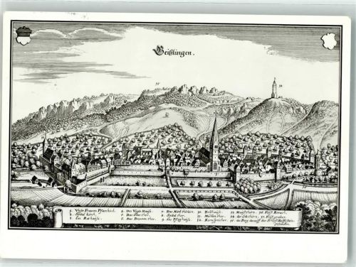 Geißlingen nach Kupferstich auf AK
