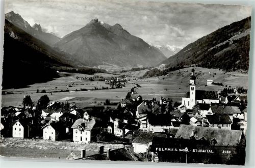 Fulpmes 1954 mit Pfarrkirche heiliger Veit
