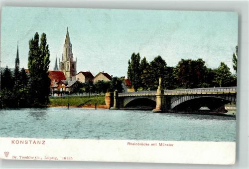 Konstanz Rheinbrücke mit Münster