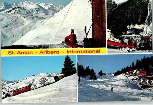 St. Anton Winter Kandaharbahn nur Scan beschnitten
