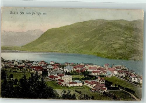 Zell 1906 mit Grand-Hotel und Pfarrkirche hl. Hippolyth