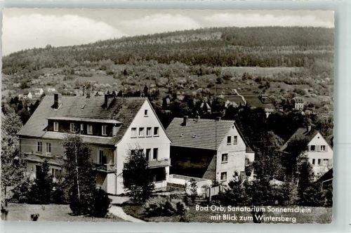 Bad Orb Sanatorium Sonnenschein Blick zum Wintersberg